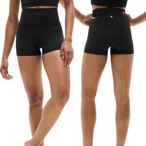 Athleta Elation Shortie Black Ultra High Rise 3" Inseam Women’s M Yoga Athletic